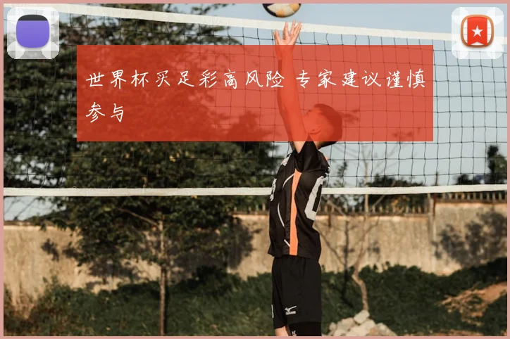 世界杯买足彩高风险 专家建议谨慎参与
